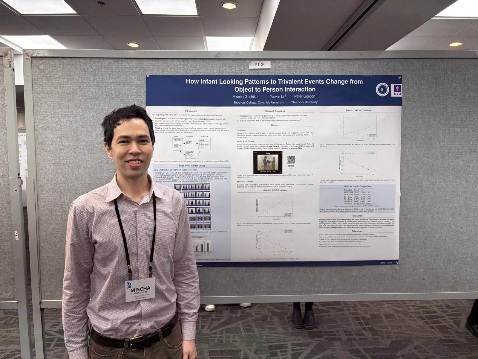 Presenting poster, CDS 2026