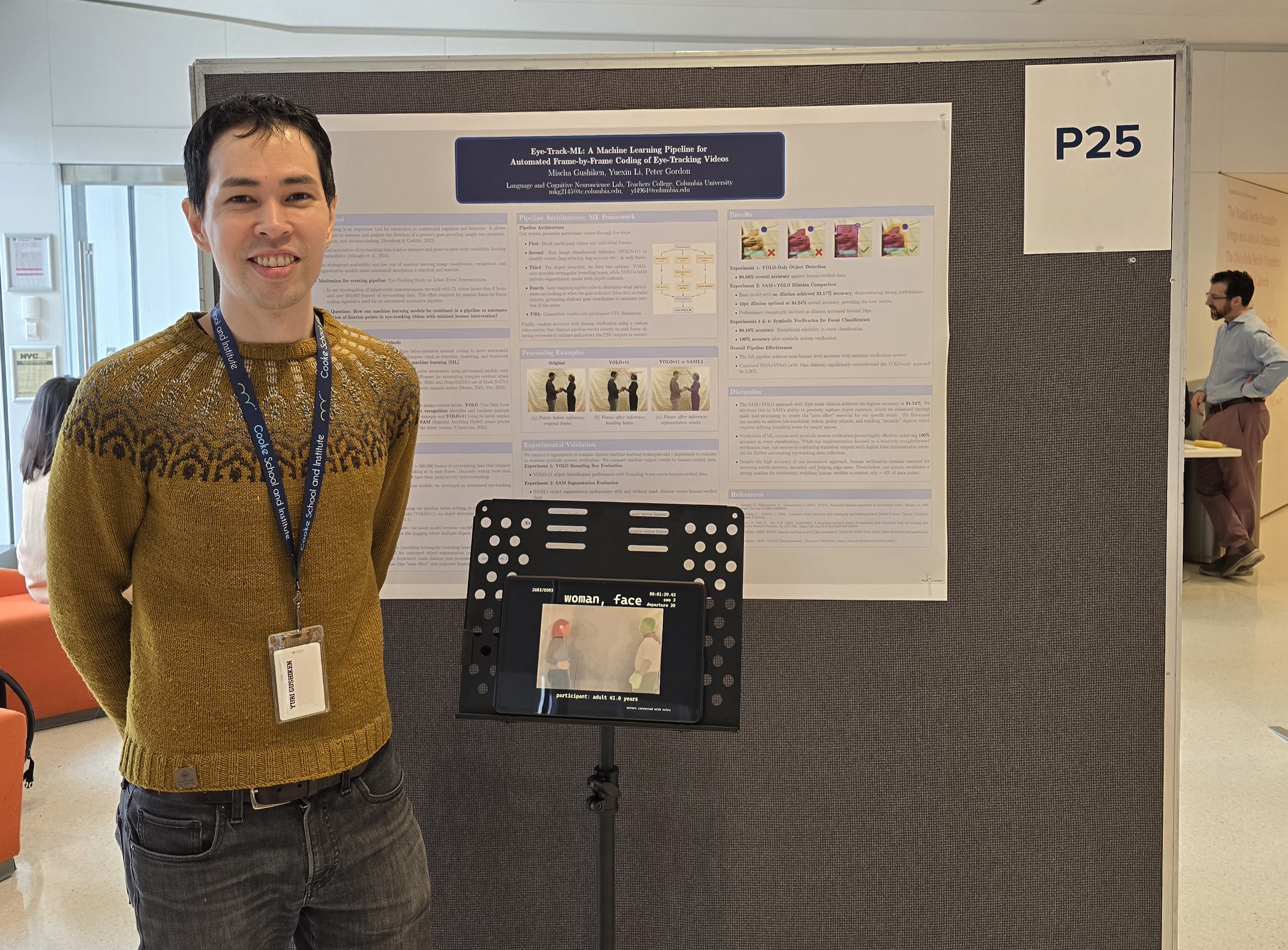 Presenting Eye-Track ML at Columbia Data Science Day (April 2025)