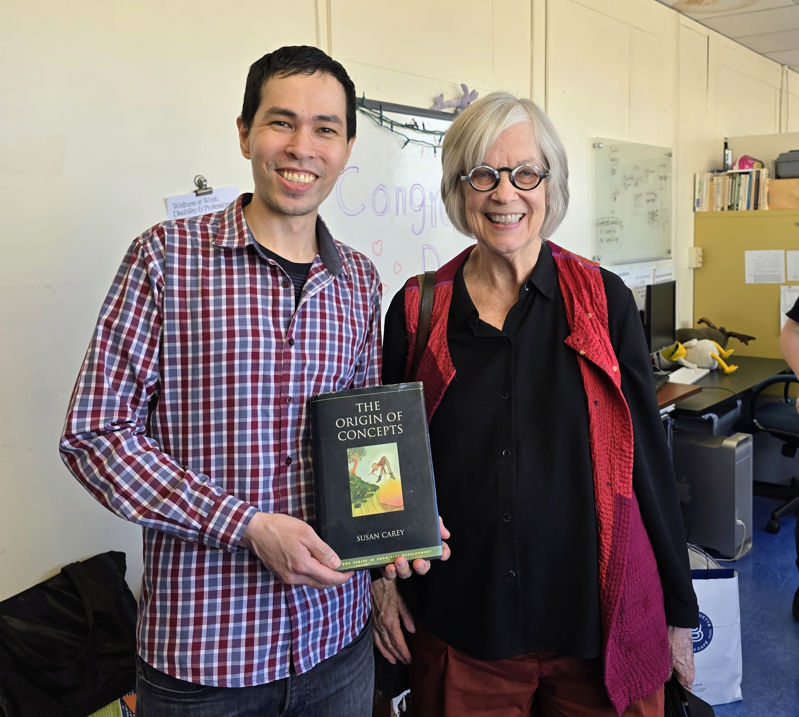 Meeting Dr. Susan Carey at the LCN Lab (April 2025)