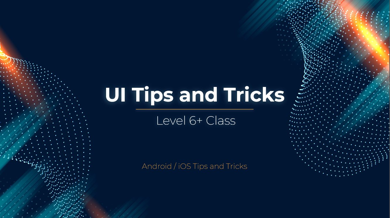 Teaching UI Tips and Tricks